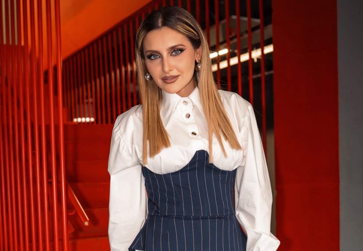 Alina Sorescu, îmbrăcată elegant