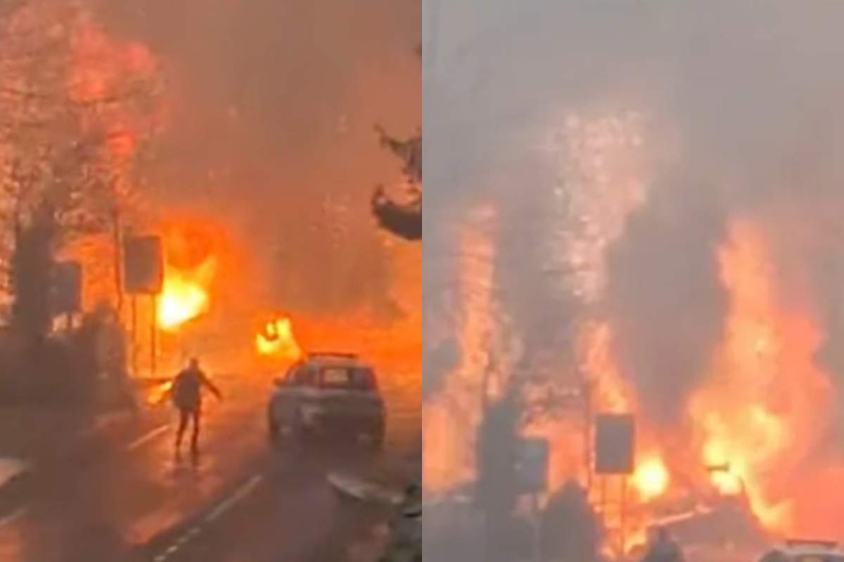 Imaginile groazei! Un camion încărcat cu butelii de oxigen a explodat pe șosea