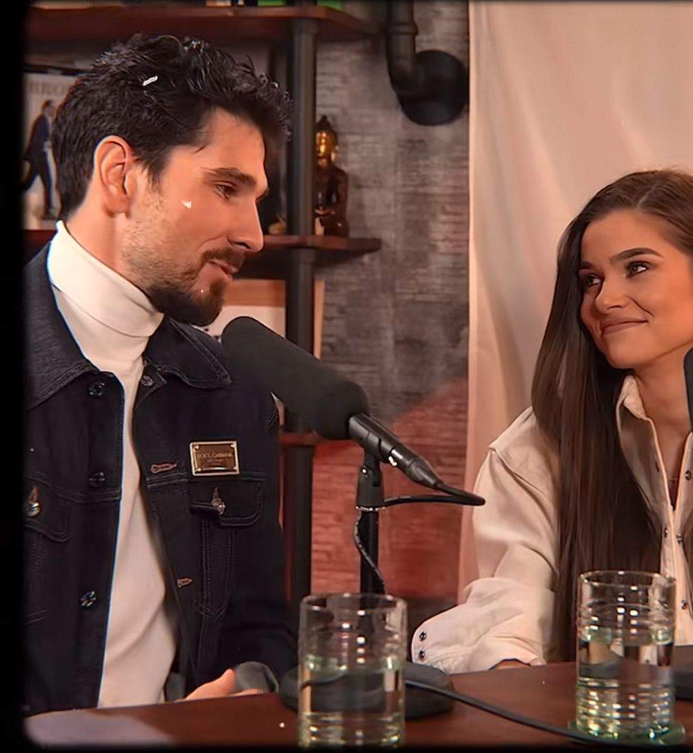 Theo Rose și Anghel Damian, vorbind