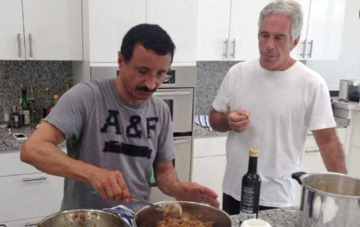 Sultanul, alături de Jeffrey Epstein