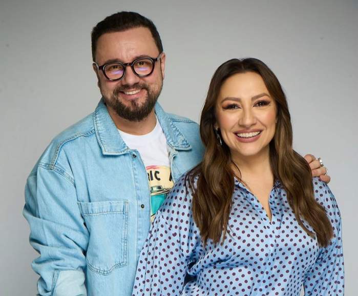 Andra și Cătălin Măruță, îmbrăcați casual