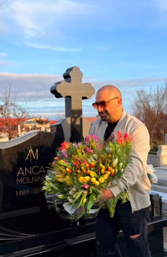 Claudiu Molnar, gest sfâșietor de Ziua Îndrăgostiților. Ce a făcut bărbatul la mormântul Ancăi Molnar