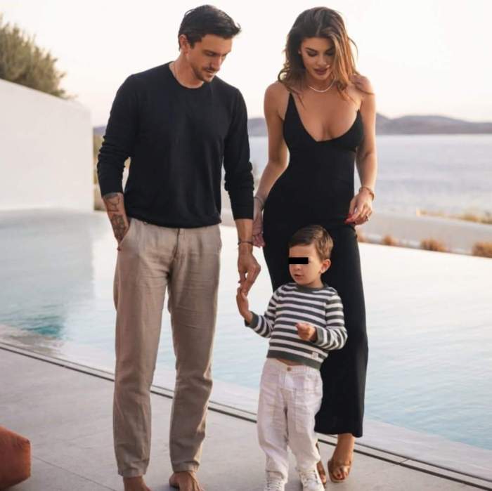 Angela Martini și Dragoș Săvulescu, alături de fiul lor