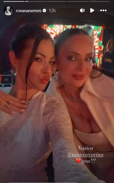 Roxana Nemeș și Călin Hagima și-au botezat gemenii. Nași le-au fost Corina și Mihnea Năstase. Imagini de la eveniment