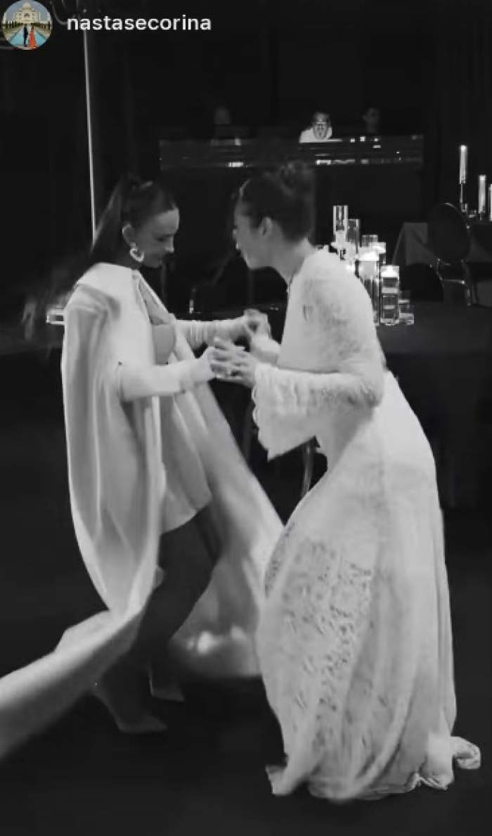 Roxana Nemeș și Călin Hagima și-au botezat gemenii. Nași le-au fost Corina și Mihnea Năstase. Imagini de la eveniment