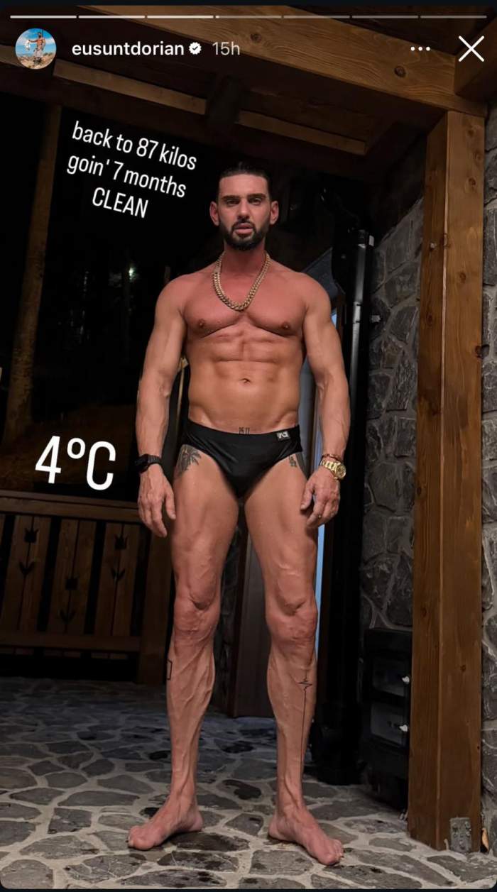 Dorian Popa, aproape dezbărcat complet