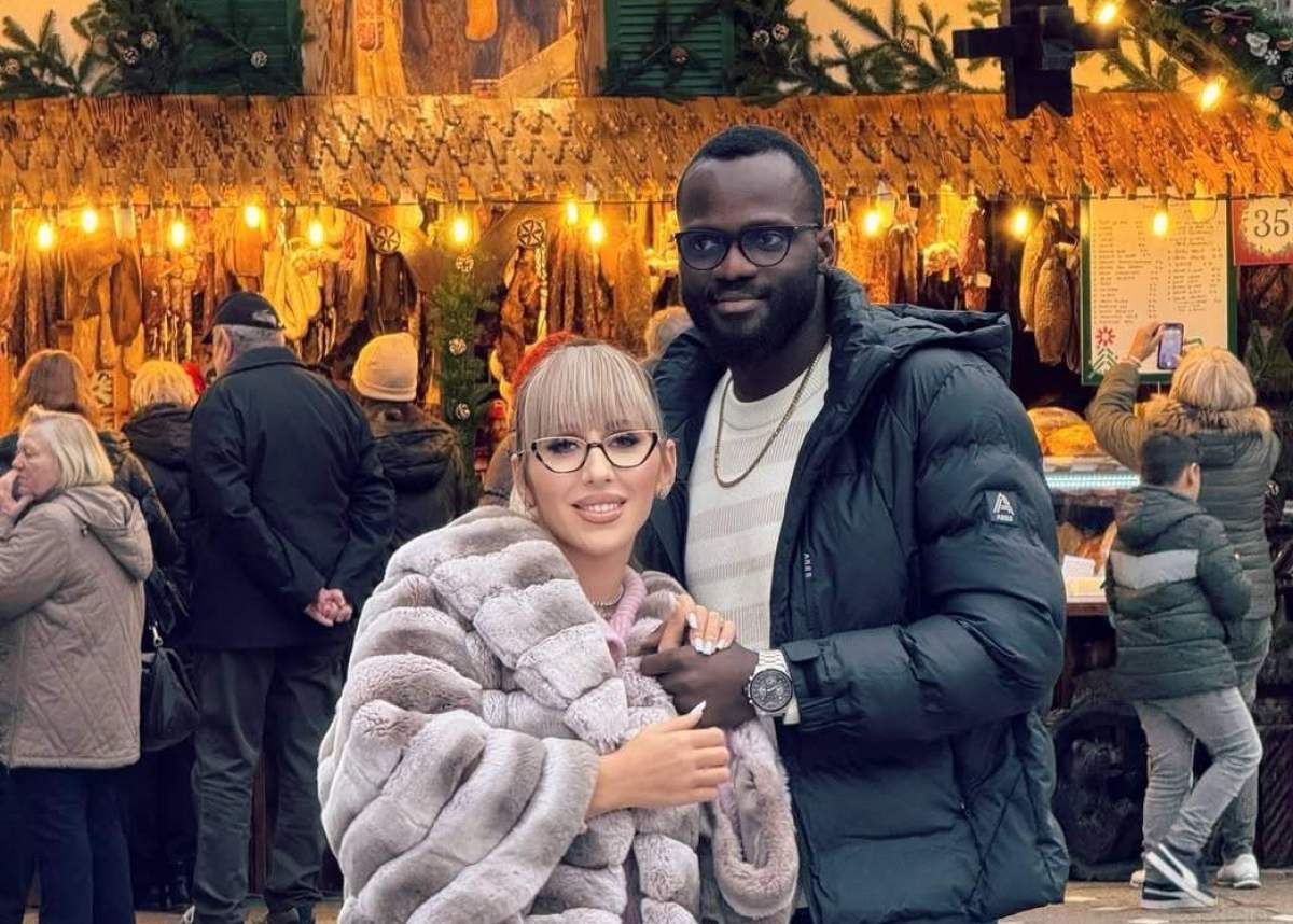 Dana Roba și iubitul, la Târgul de Crăciun