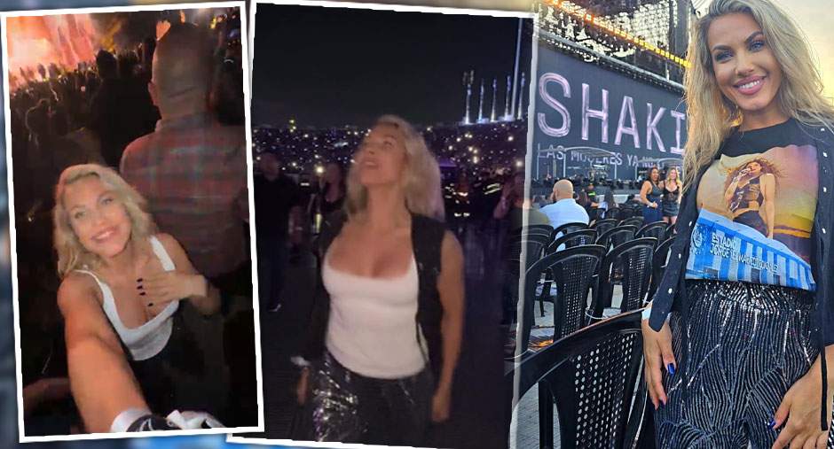 Amna, imagini incendiare de la concertul Shakirei! Declarații exclusive de la șarmanta cântăreață