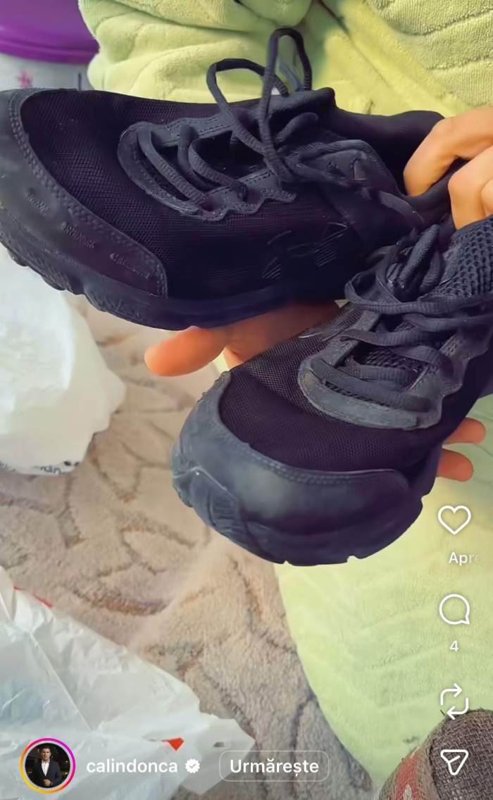 Călin Donca și adidașii de la Survivor