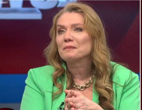 Cristina Cioran, în lacrimi