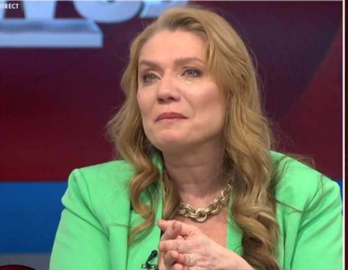 Cristina Cioran, în lacrimi