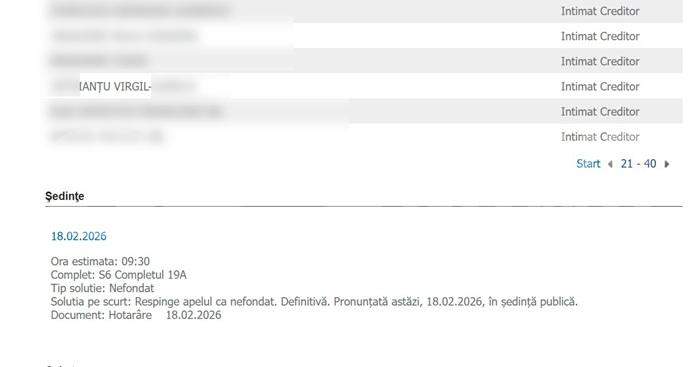 Virgil Ianțu, chemat la Curtea de Apel București | Zeci de victime