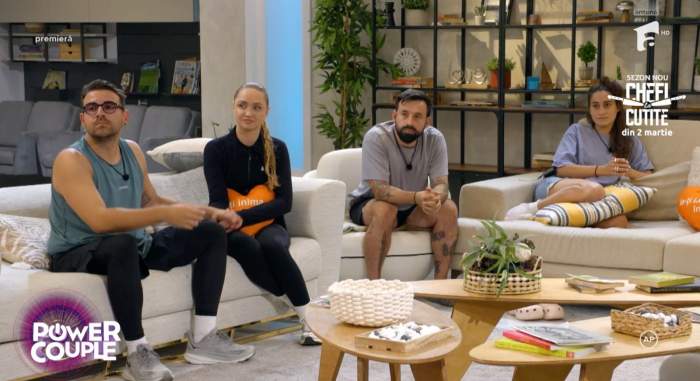 Două dintre cele patru echipe rămase la Power Couple
