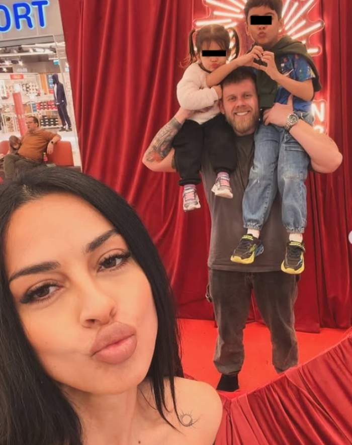 ema oprisan si razvan kovacs impreuna cu copiii