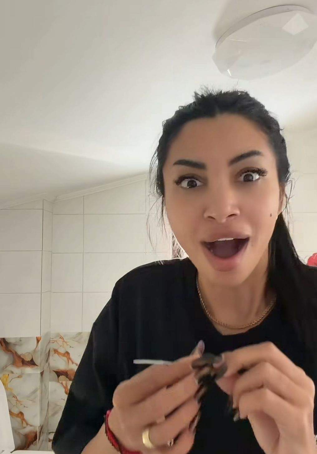 Adriana Zidaru, test de sarcină