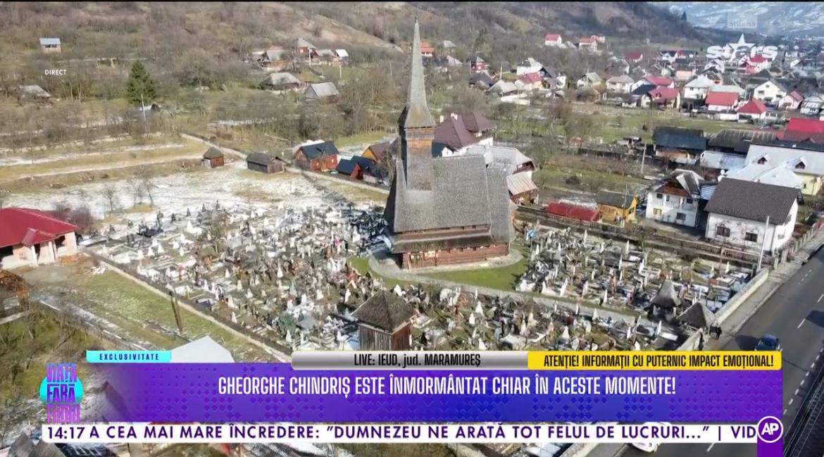 Imagini emoționante de la înmormântarea lui Gheorghe Chindriș, bărbatul ucis în propria casă. Oameni din toată țara l-au condus pe ultimul drum