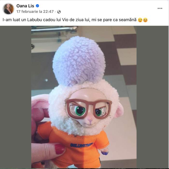 Oana Lis i-a cumpărat o jucărie Labubu lui Viorel Lis
