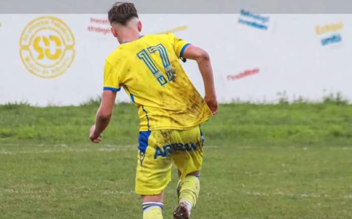 Mario Cofaru, la un meci de fotbal