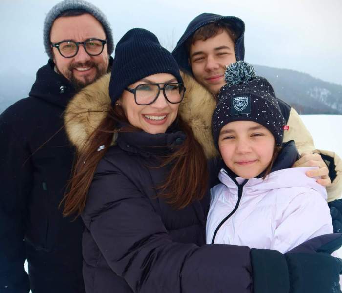 Familia Andrei Măruță, la munte