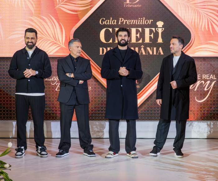 Jurații Chefi la cuțite, premiați aseară la Gala Chefi de România. Chef Richard: ”Premiul acesta vorbește despre revoluția culinară creată de noi la Chefi la cuțite”