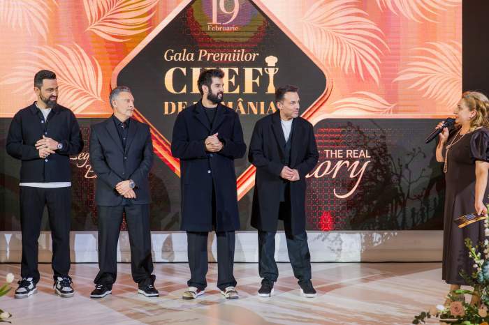Jurații Chefi la cuțite, premiați aseară la Gala Chefi de România. Chef Richard: ”Premiul acesta vorbește despre revoluția culinară creată de noi la Chefi la cuțite”