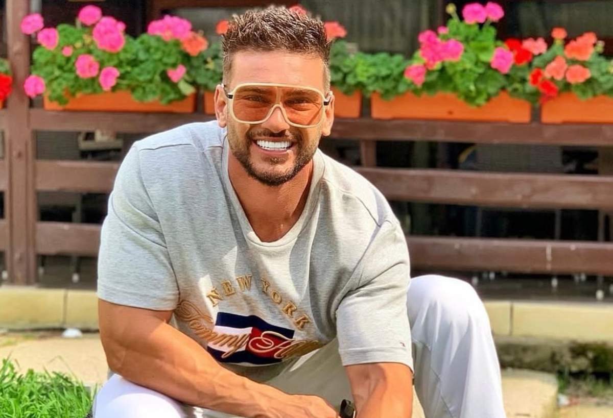 Dorian Popa, fotografie alături de câinele lui