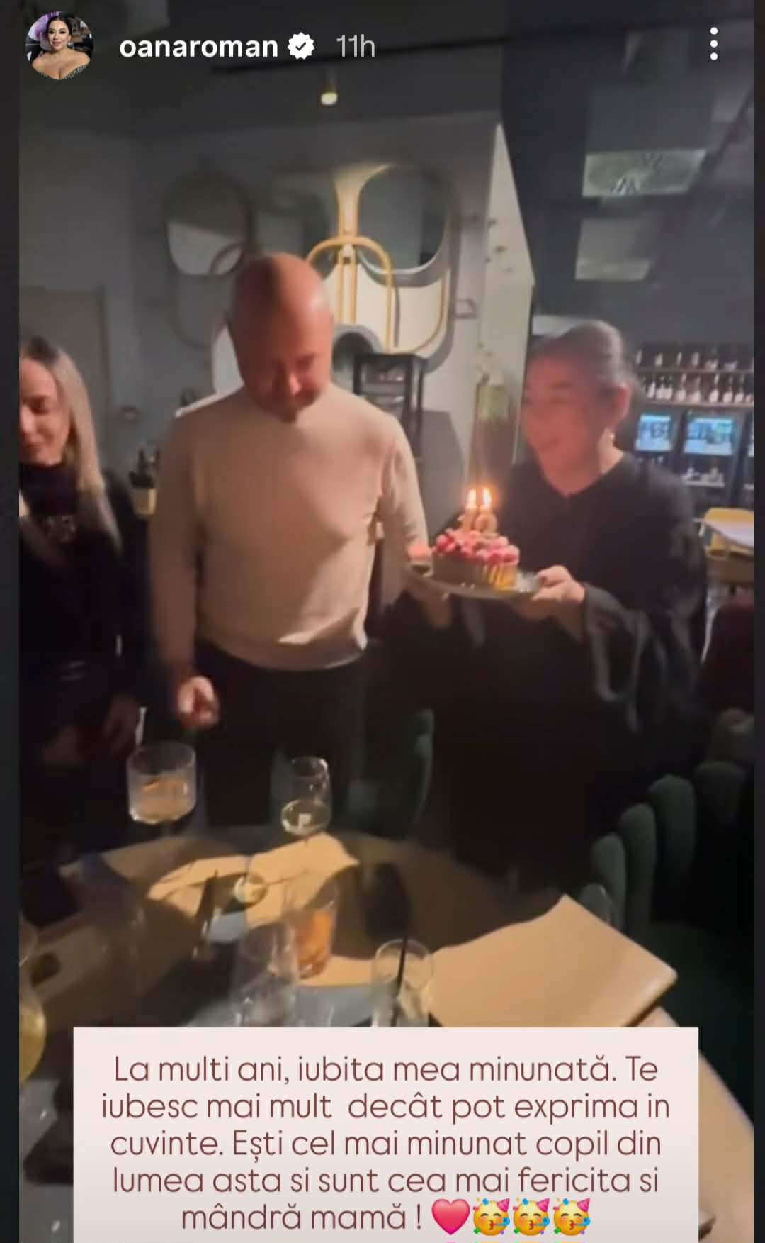 Oana Roman la restaurant