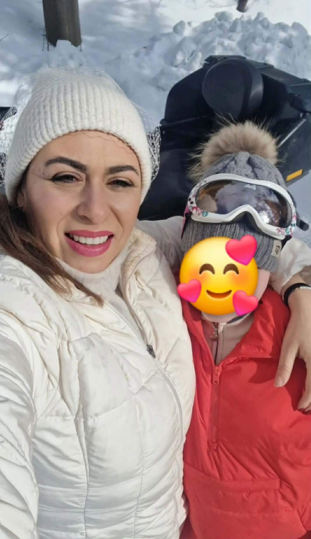 Oana Roman și fiica ei, Isabela