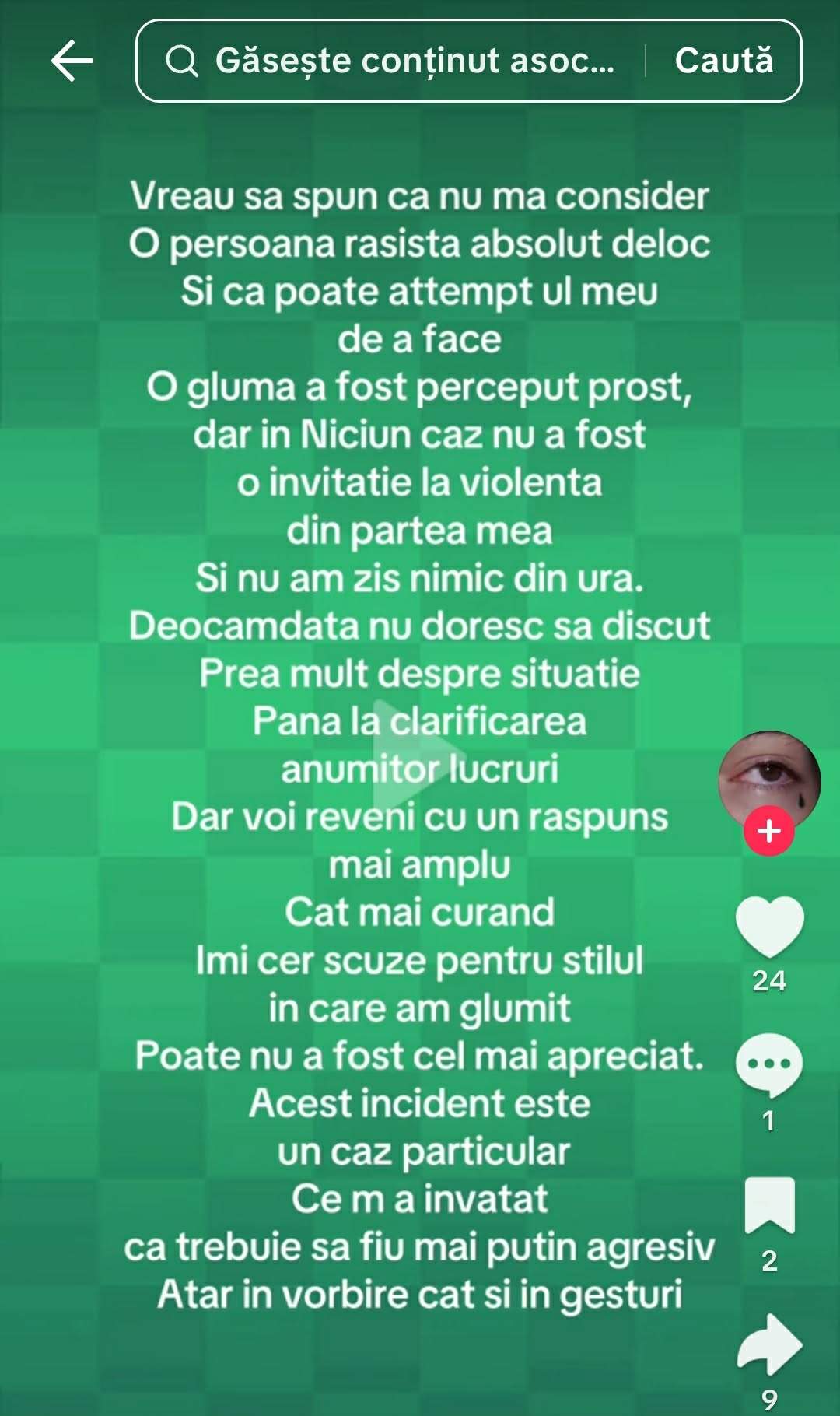 mesajul lui Darian Ion