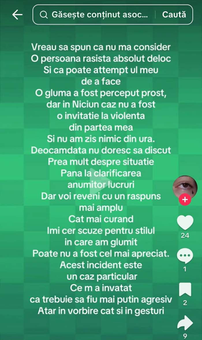 mesajul lui Darian Ion