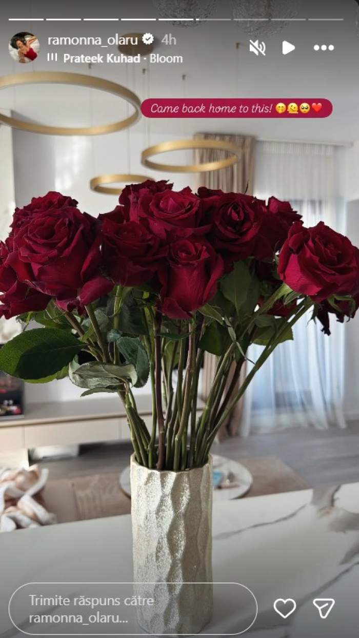 Ramona Olaru este răsfățată de iubit! Ce surpriză i-a făcut, după ce au petrecut noaptea împreună