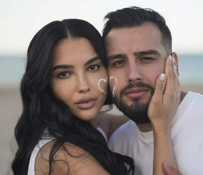 Larisa Udilă și soțul său, în ipostaze apropiate