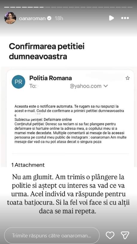plangere la politie