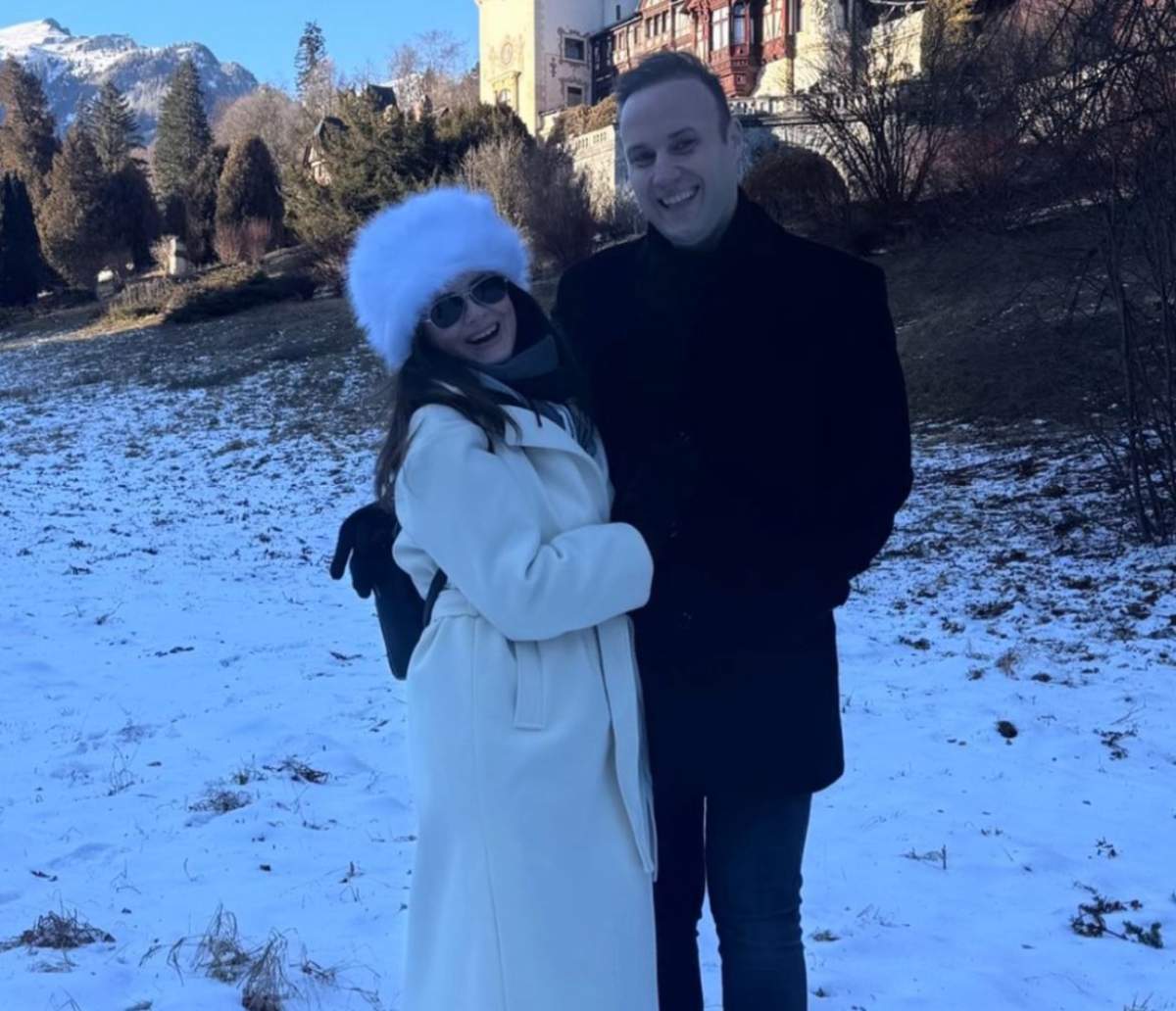 Corina Dănilă, la munte, cu soțul