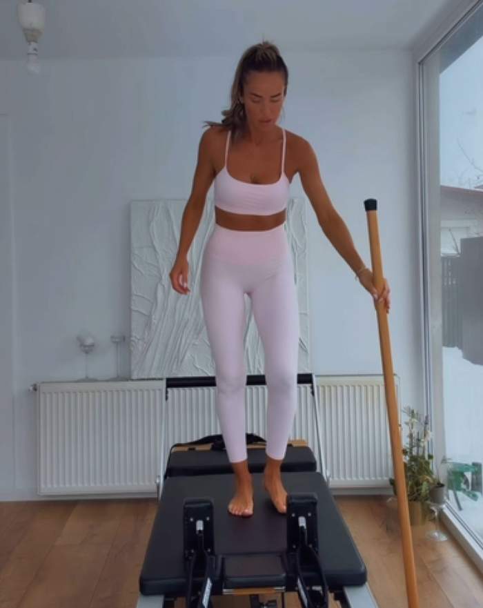 Diana Munteanu, făcând sport