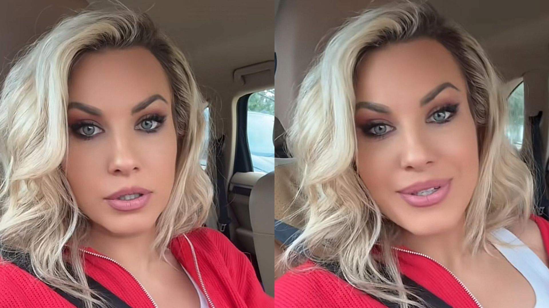 Colaj foto cu Amna la volan