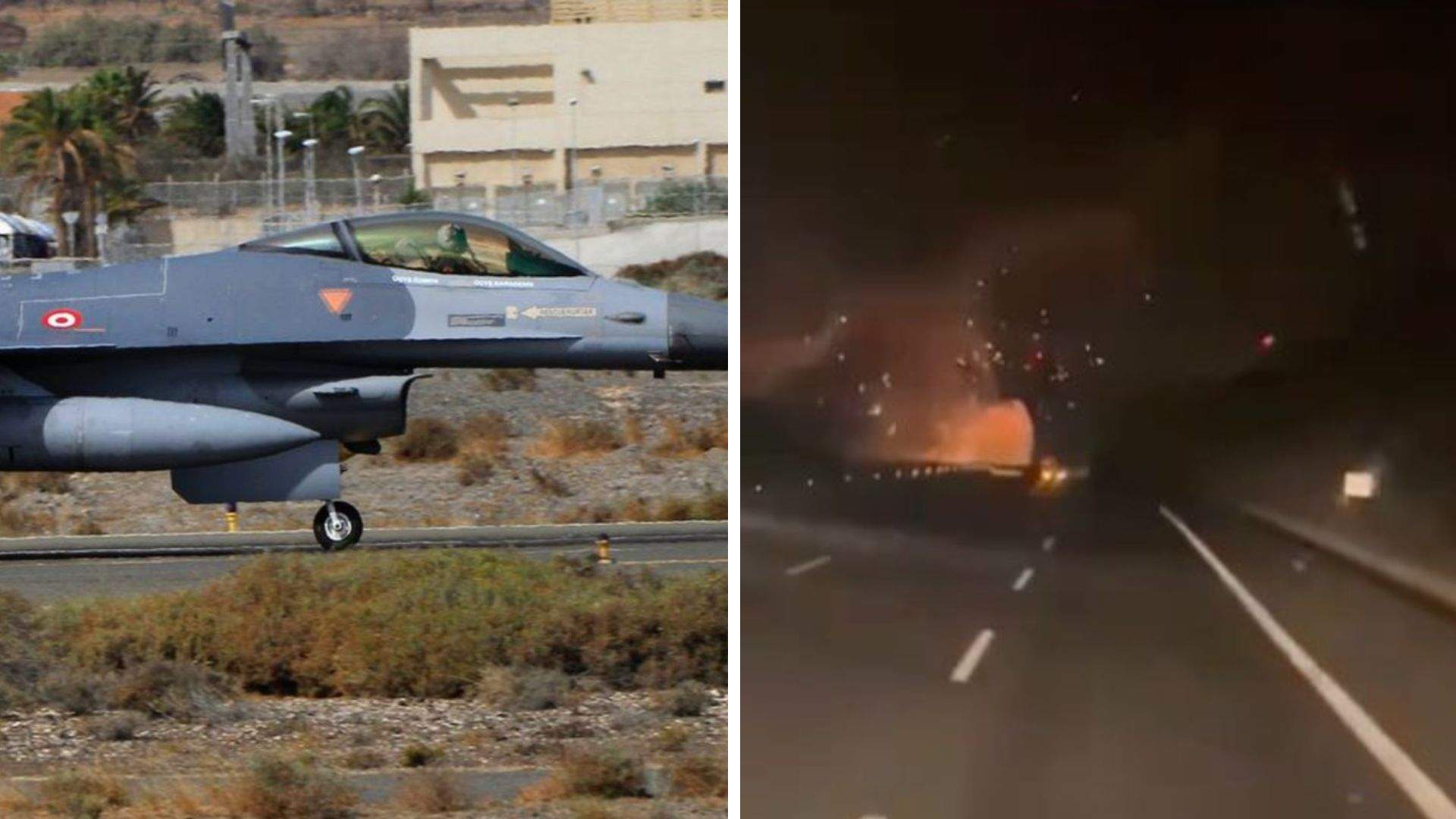 Colaj foto cu avionul prăbușit și momentul tragediei