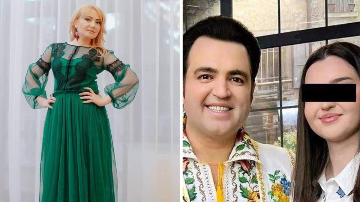 Colaj foto cu Adriana Ochișanu, Igor Cuciuc și fiica lui