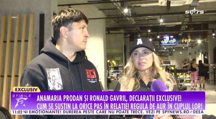 Anamaria Prodan și Ronald Gavril, interviu pentru Știrile Antena Stars