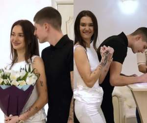 Olga Verbițchi s-a căsătorit! Imagini emoționante de la cununia civilă