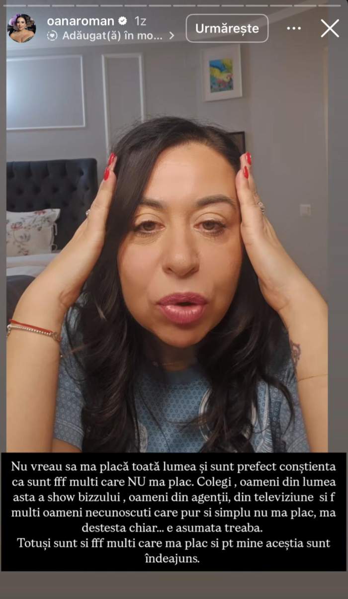 Oana Roman, pe Instagram