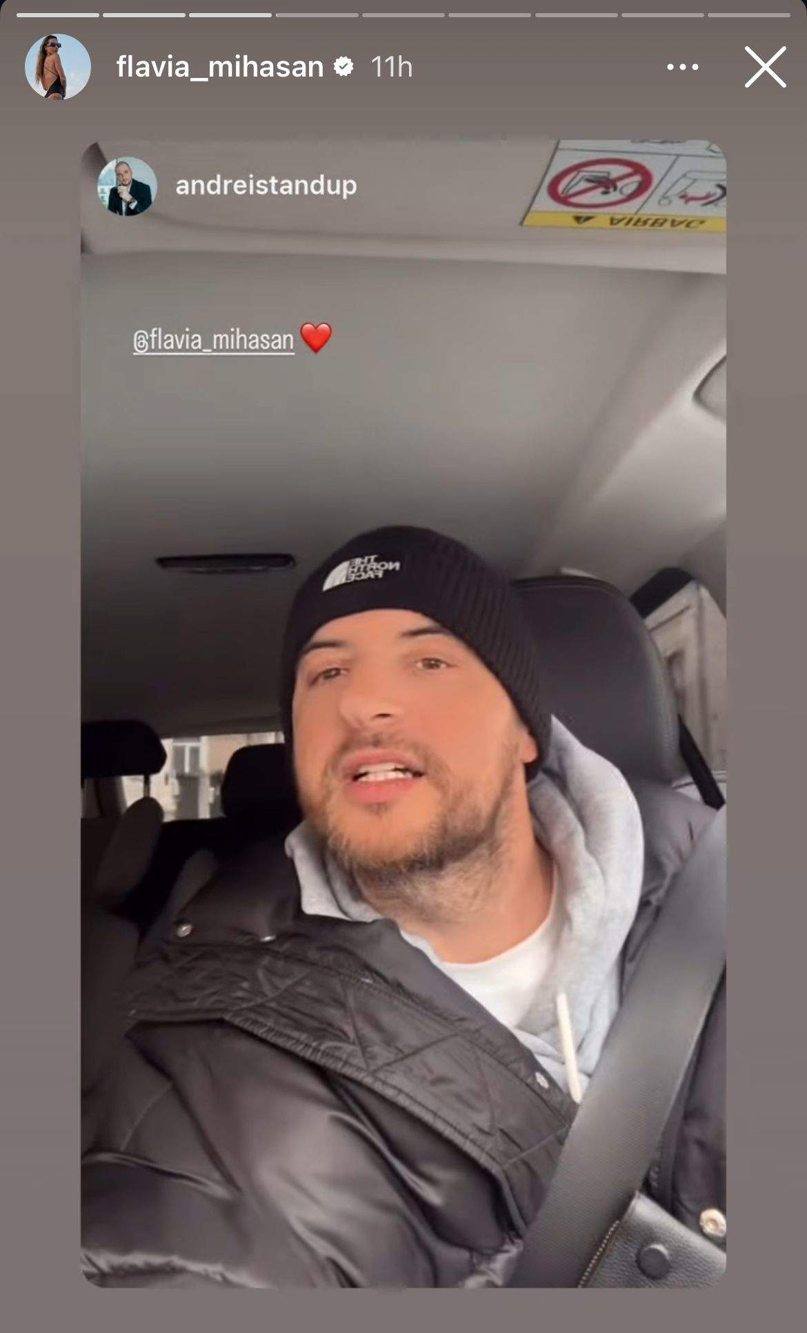 Andrei Ciobanu, în mașină