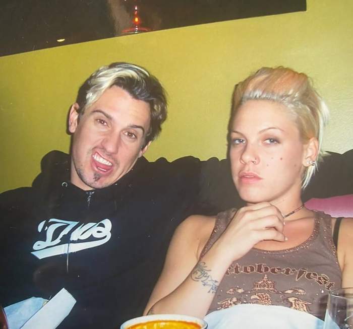 Pink și soțul ei, în tinerețe