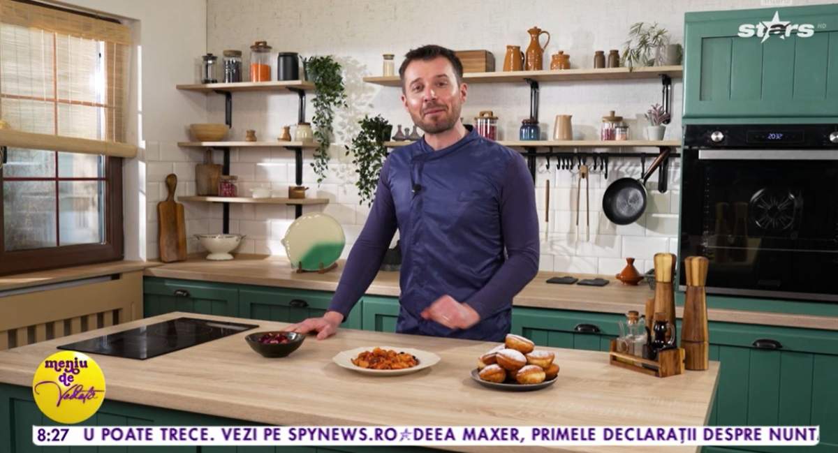 Rețetă de pui cu sos de roşii, gătit de Horia Manea, la Meniu de vedetă