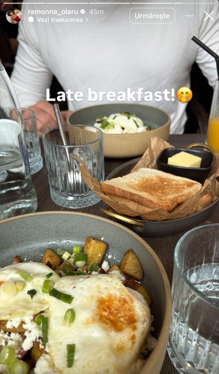 Ramona Olaru, alături de iubit, la restaurant