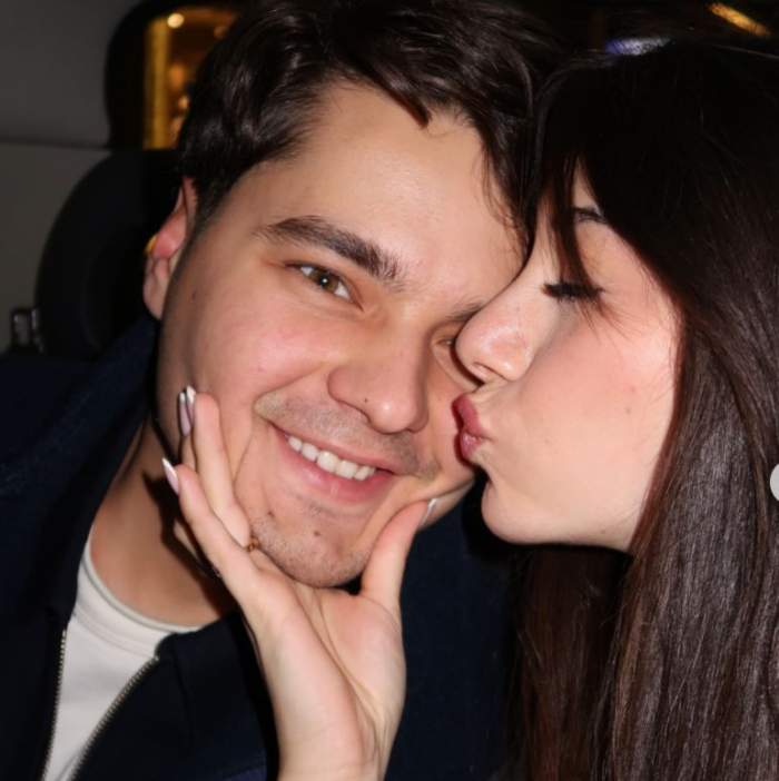 Smaranda Știrbu își sărută iubitul