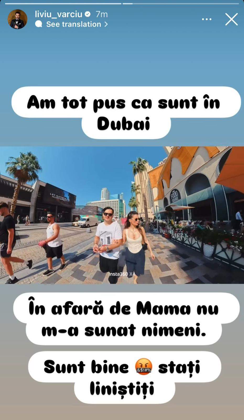 Mesajul lui Liviu Vârciu