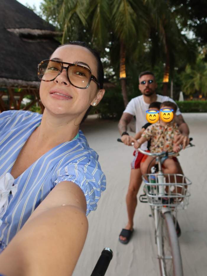 Vlăduța Lupău și familia, în vacanță