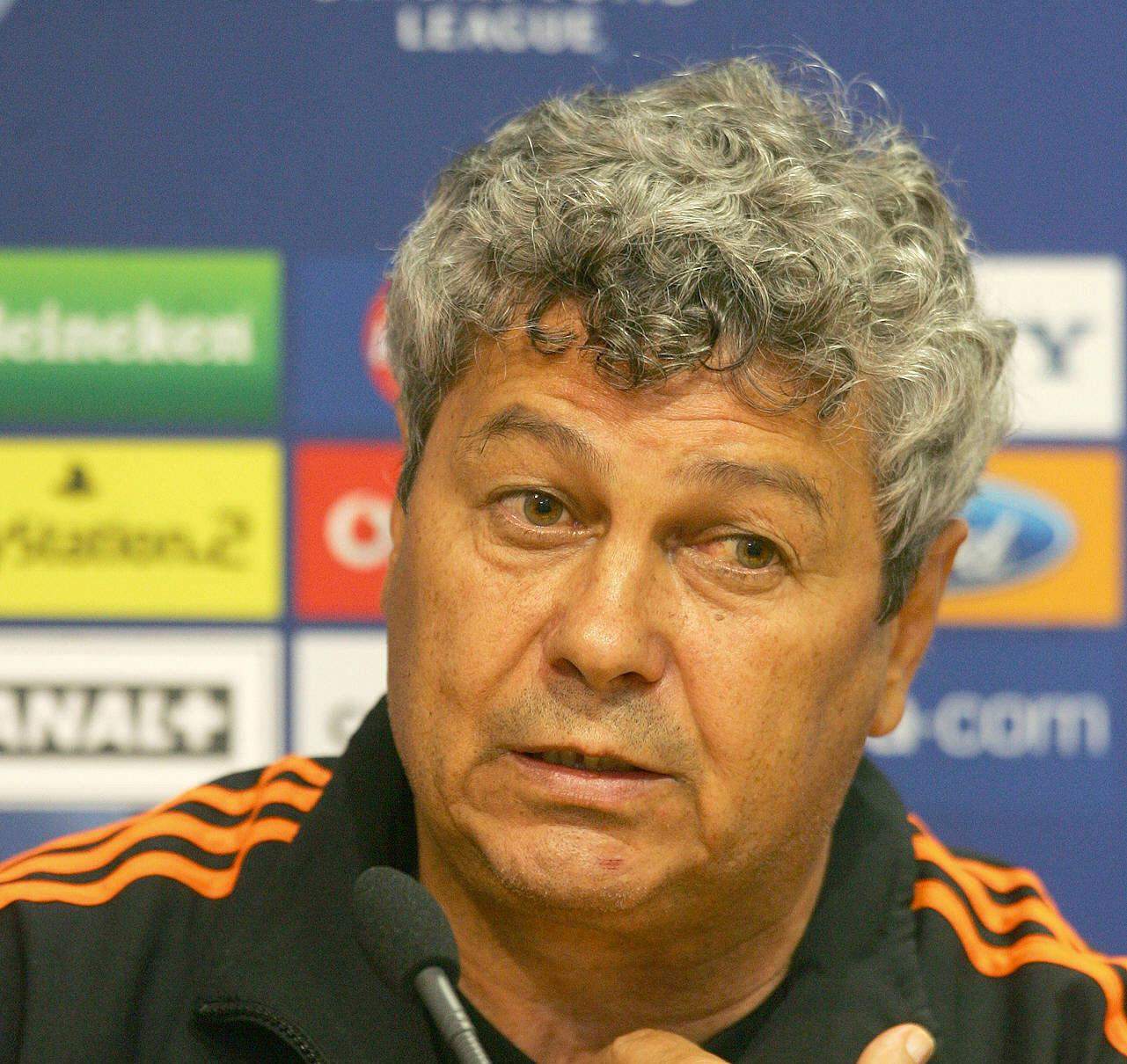 Mircea Lucescu, la o conferință de presă