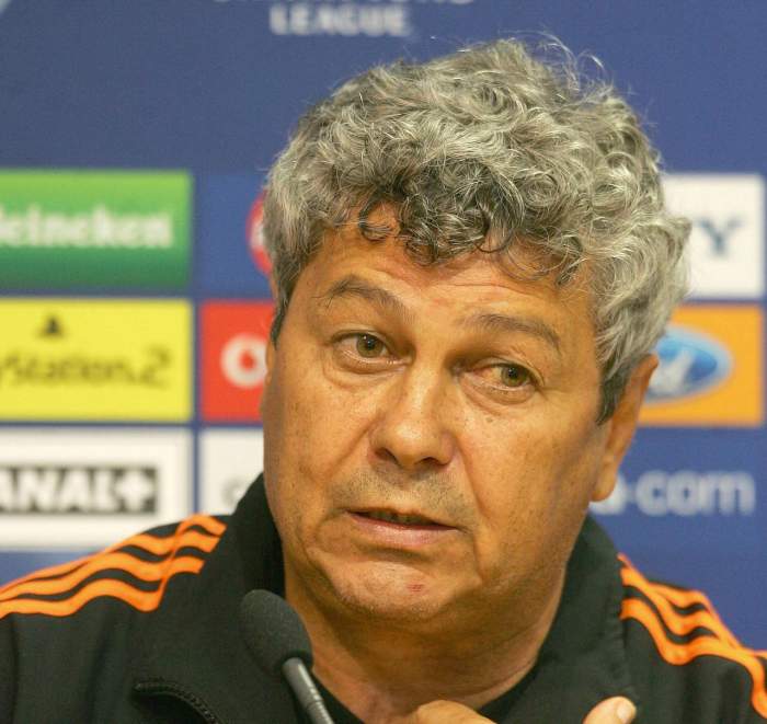 Mircea Lucescu, la o conferință de presă